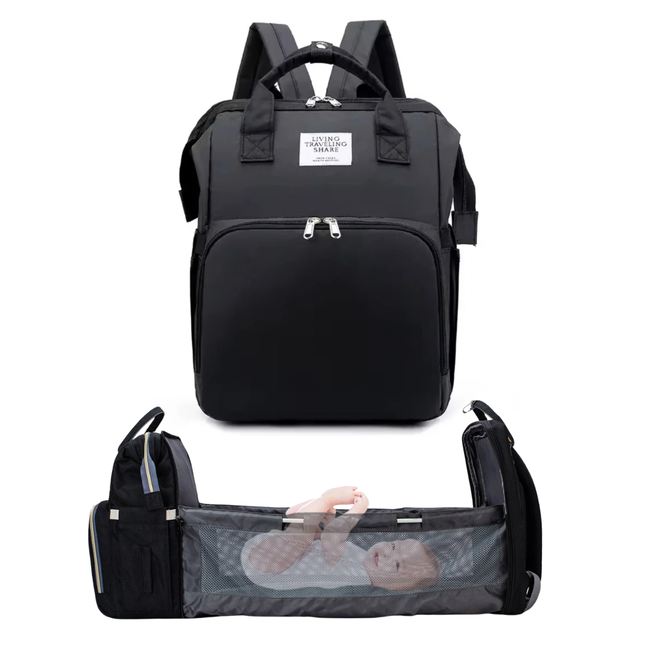 Sac à langer bébé PetitNuage© – Grande capacité & multi-fonction