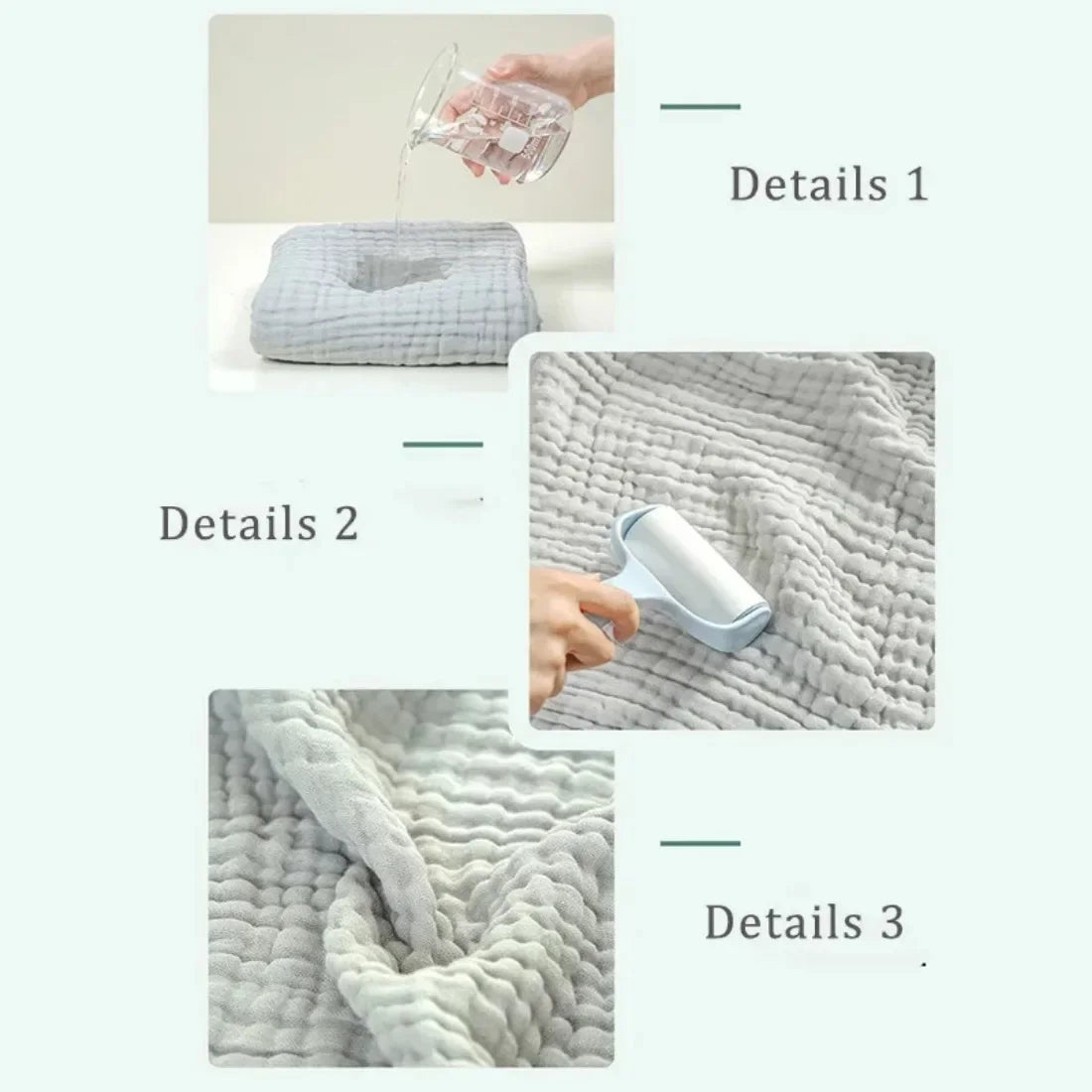 Couverture Bébé Mousseline 6 Couches – Ultra Douce & Câlin Douillet pour Nouveau-Né